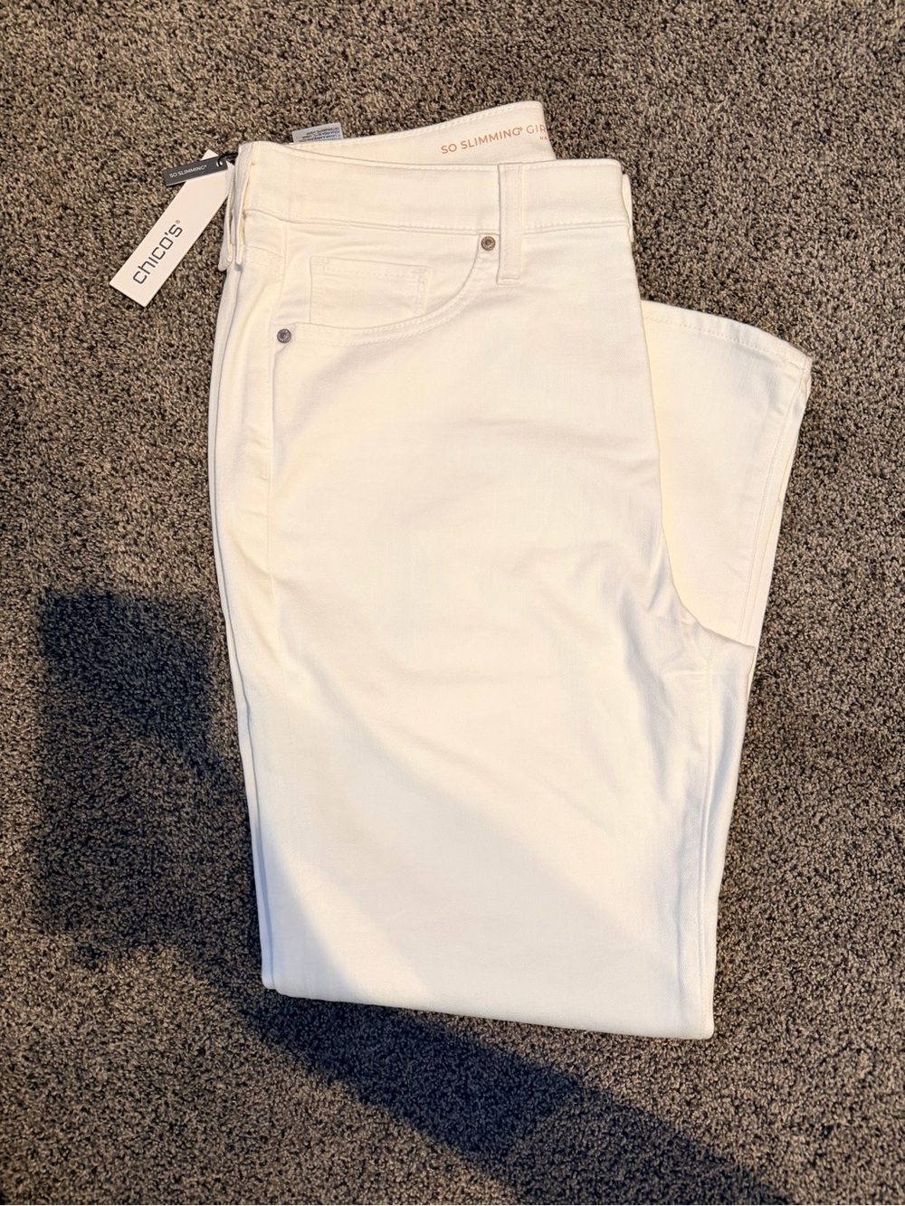 Chico's Off-White Straight Leg Jeans